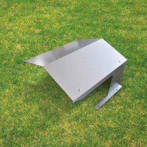 Maisonette en aluminium  Metallic argent , toit inclinable